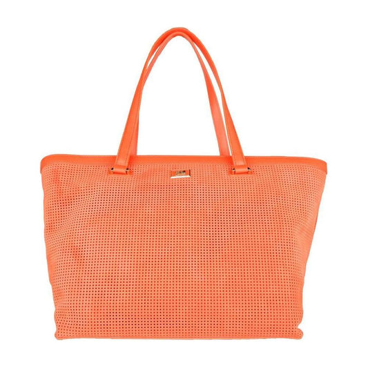 Cavalli Class Orange Calfskin Women Handbag CACL-5368