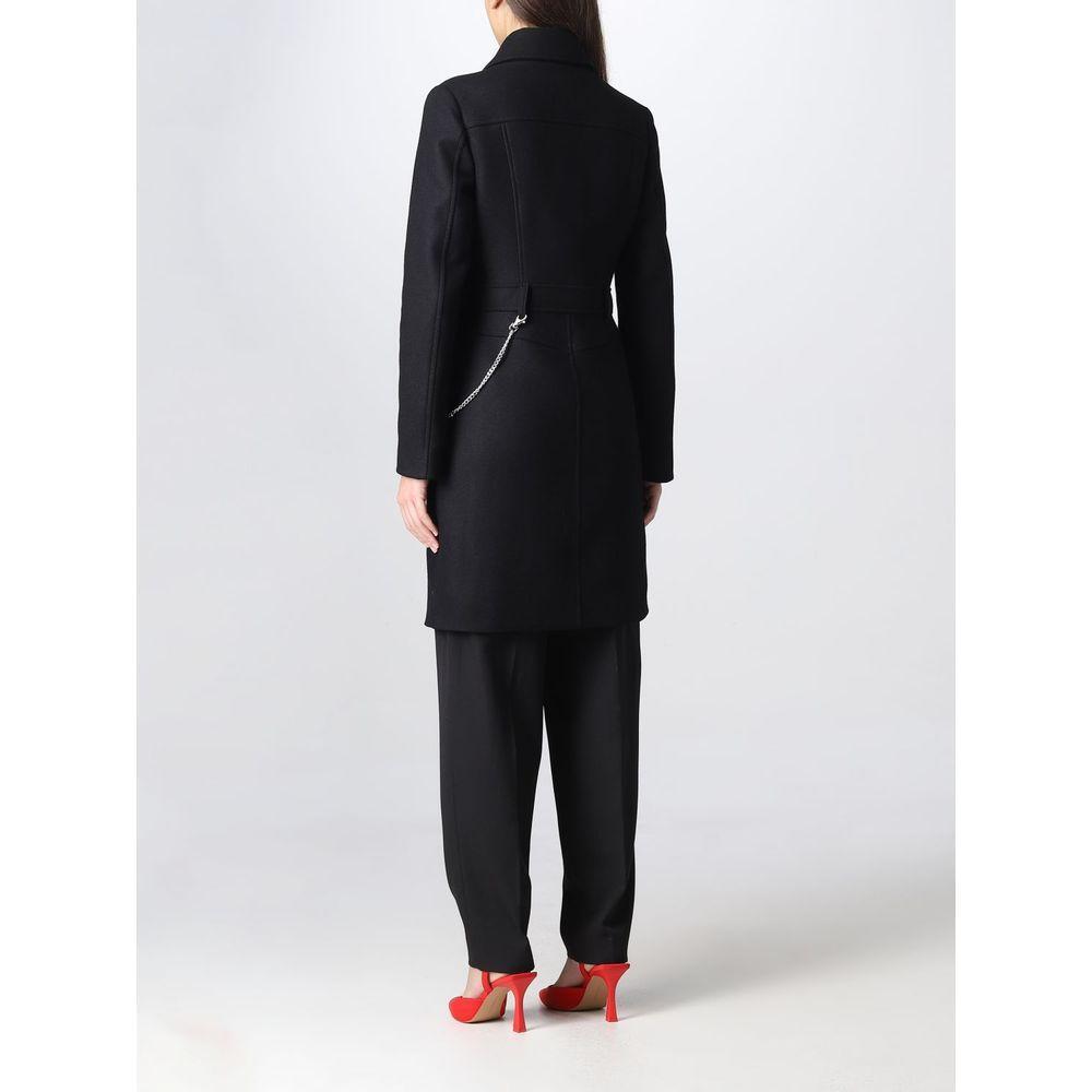 Love Moschino Black Wool Coat