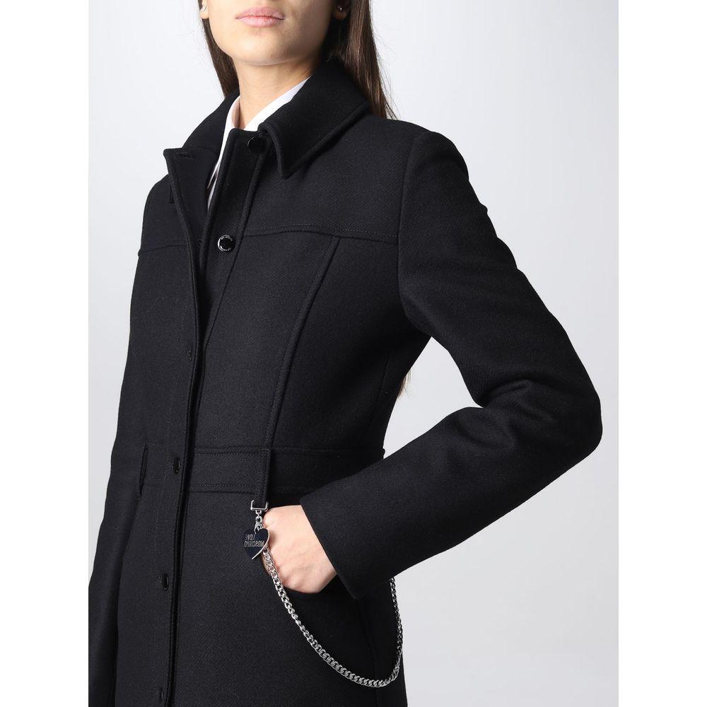 Love Moschino Black Wool Coat