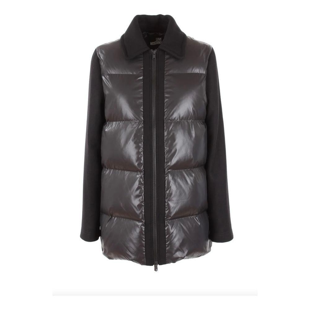 Love Moschino Gray Polyester Jackets & Coat