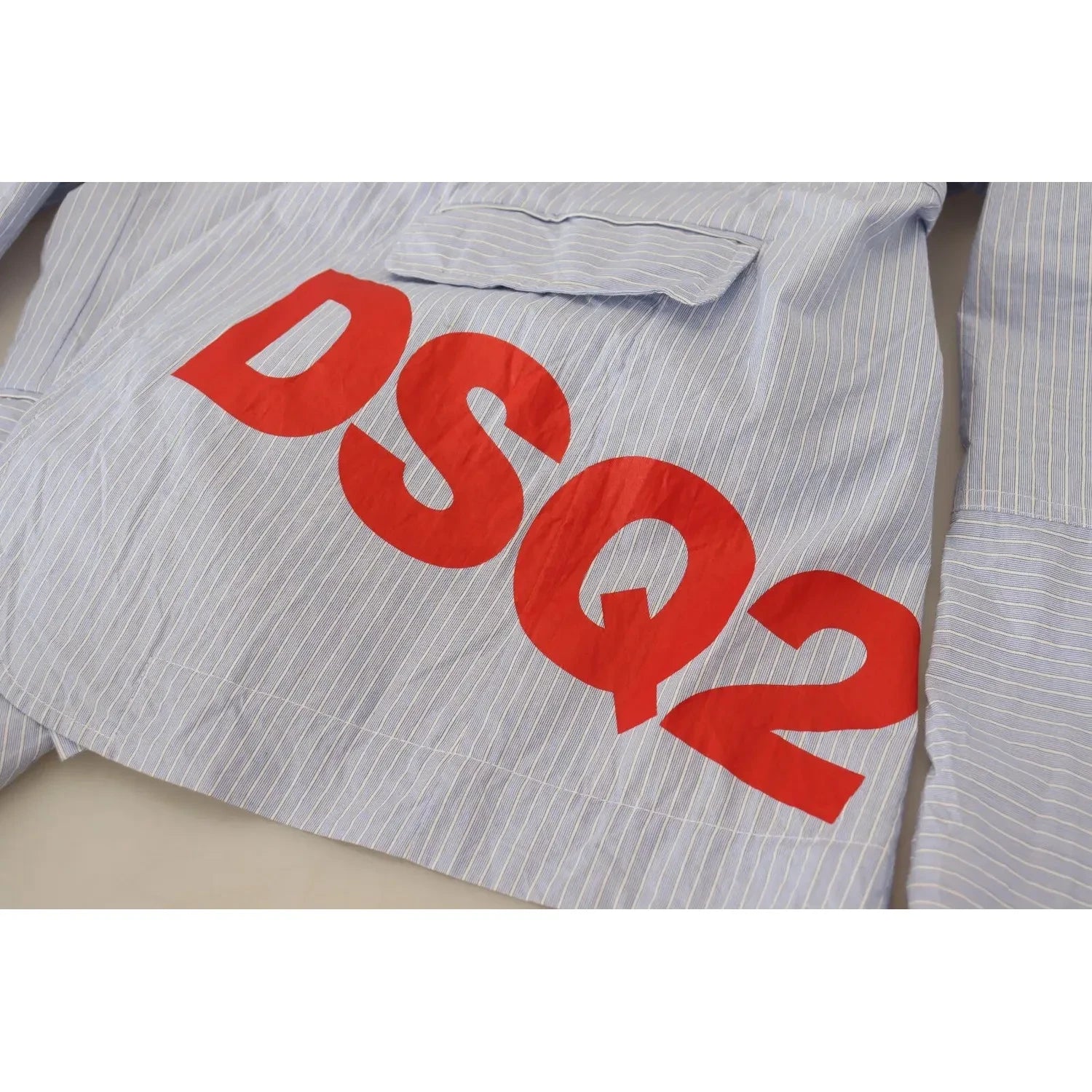 蓝色条纹单排扣正装外套