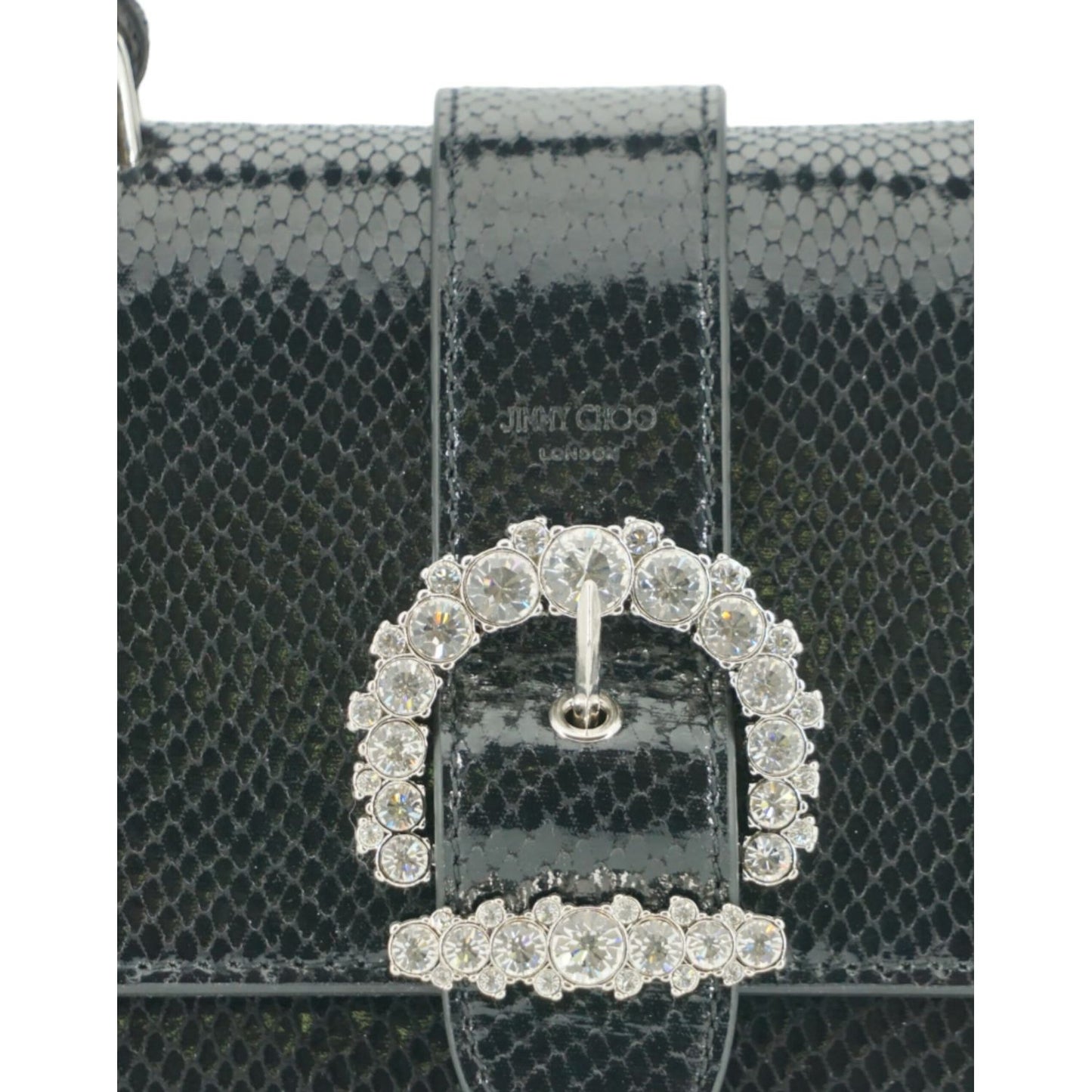 Jimmy Choo Black Leather Top Handle Shoulder Bag