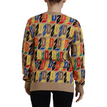Dsquared² Brown Cotton Long Sleeve Crew Neck Printed Sweater TSH83424-38