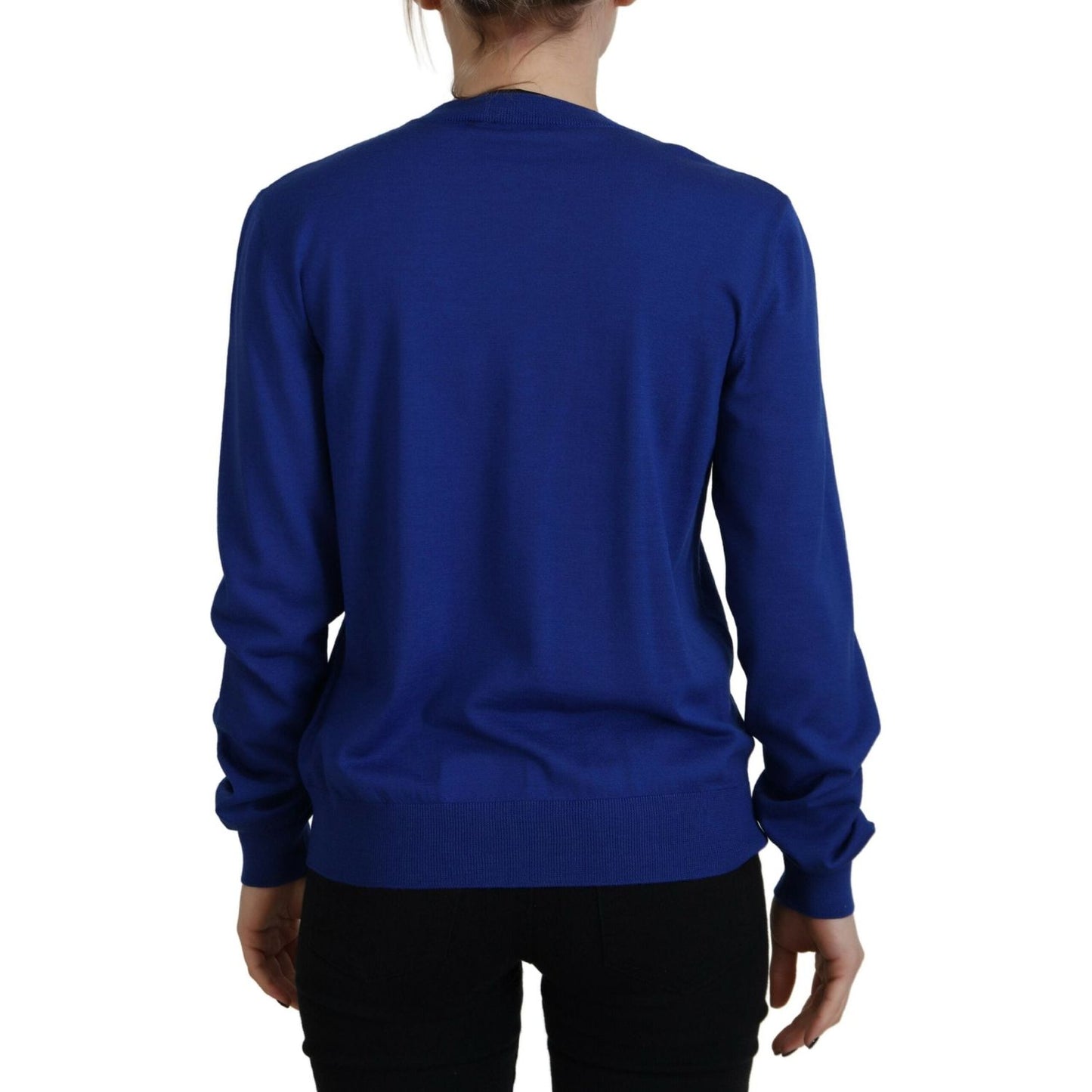 Dsquared² Blue Long Sleeve Crew Neck Casual Sweater TSH83425-38
