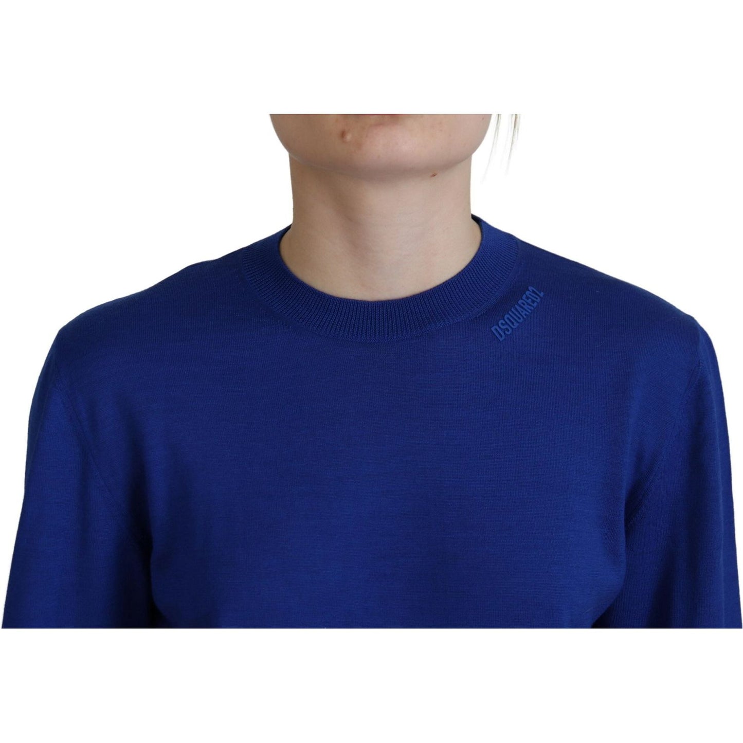 Dsquared² Blue Long Sleeve Crew Neck Casual Sweater TSH83425-38