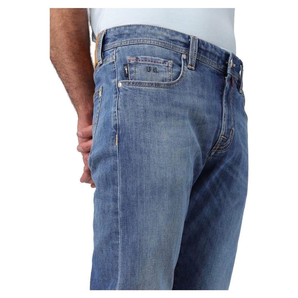 Tramarossa Blue Cotton Men's Jeans TR-13007-W32