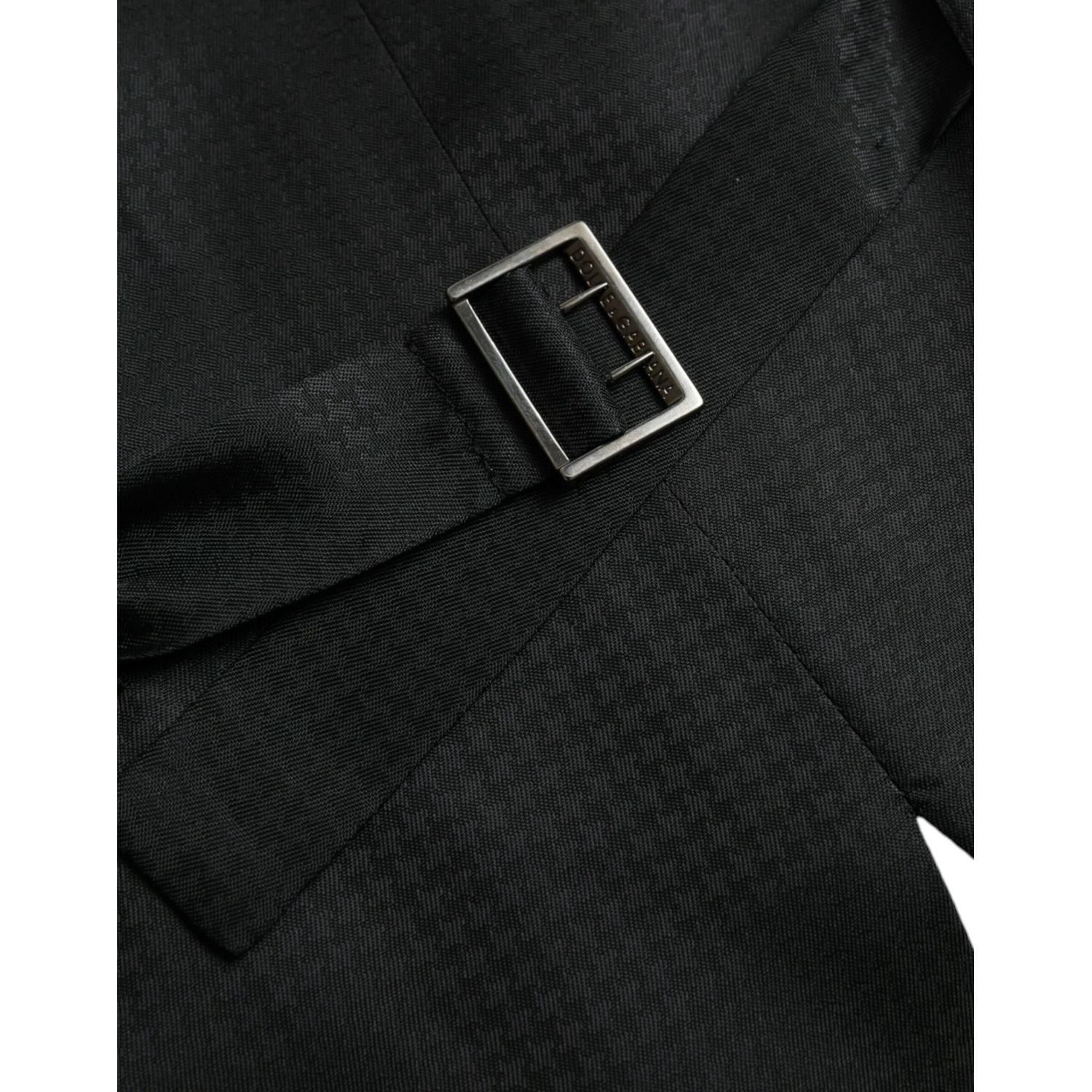 فستان وصدرية من الصوف الأسود من دولتشي آند غابانا