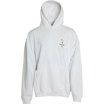 Balenciaga White Cotton Logo Hooded Pullover Sweatshirt Sweater TSH84946-S