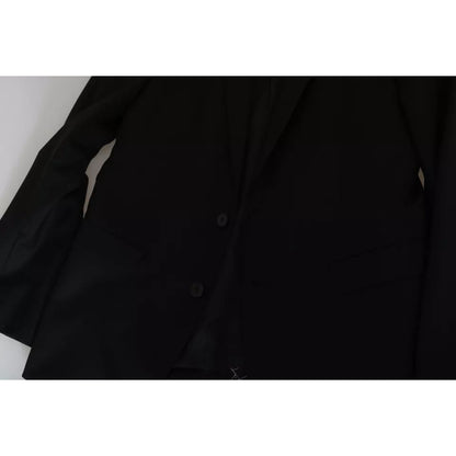 Dolce & Gabbana Black Slim Jacket Coat Blazer MARTINI