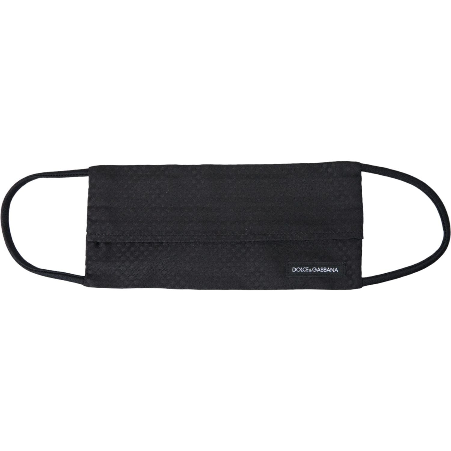 قناع وجه قابل للتعديل من دولتشي آند غابانا مصنوع من الحرير بنسبة 100% باللون الأسود