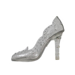 Dolce & Gabbana Clear Floral Crystal Heels CINDERELLA Shoes LA10995#2-38.5