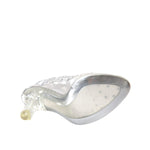 Dolce & Gabbana Clear Floral Crystal Heels CINDERELLA Shoes LA10995#2-38.5