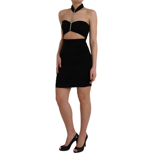 Dolce & Gabbana Black Cut Out Sleeveless Bodycon Mini Dress DR281043-40