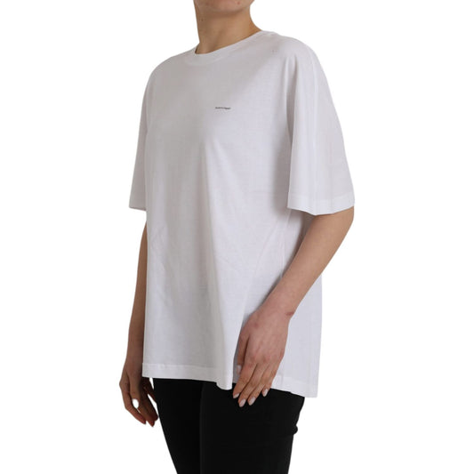 Balenciaga White Cotton Crew Neck Short Sleeves T-shirt TSH84985-M