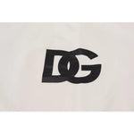 Dolce & Gabbana White Logo Cotton Crew Neck Pullover Sweater TSH83926-46