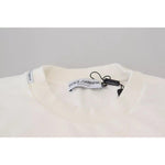 Dolce & Gabbana White Logo Cotton Crew Neck Pullover Sweater TSH83926-46