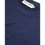 Dolce & Gabbana Royal Blue Round Neck Short Sleeve T-shirt TSH85087-44