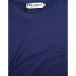 Dolce & Gabbana Royal Blue Round Neck Short Sleeve T-shirt TSH85087-44