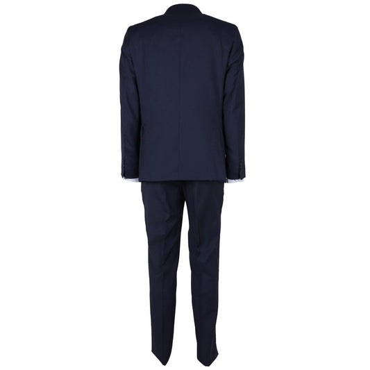 Made in Italy Blue Wool Men's Suit ER-12394-IT46 | S