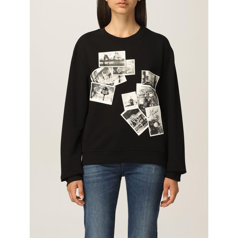 Love Moschino Black Cotton Women Sweater