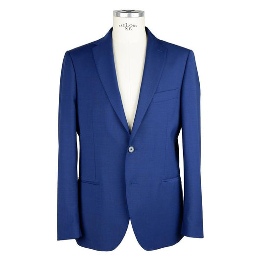 Emilio Romanelli Elegant Two-Button Men's Suit in Blue EM-6584-IT46 | S