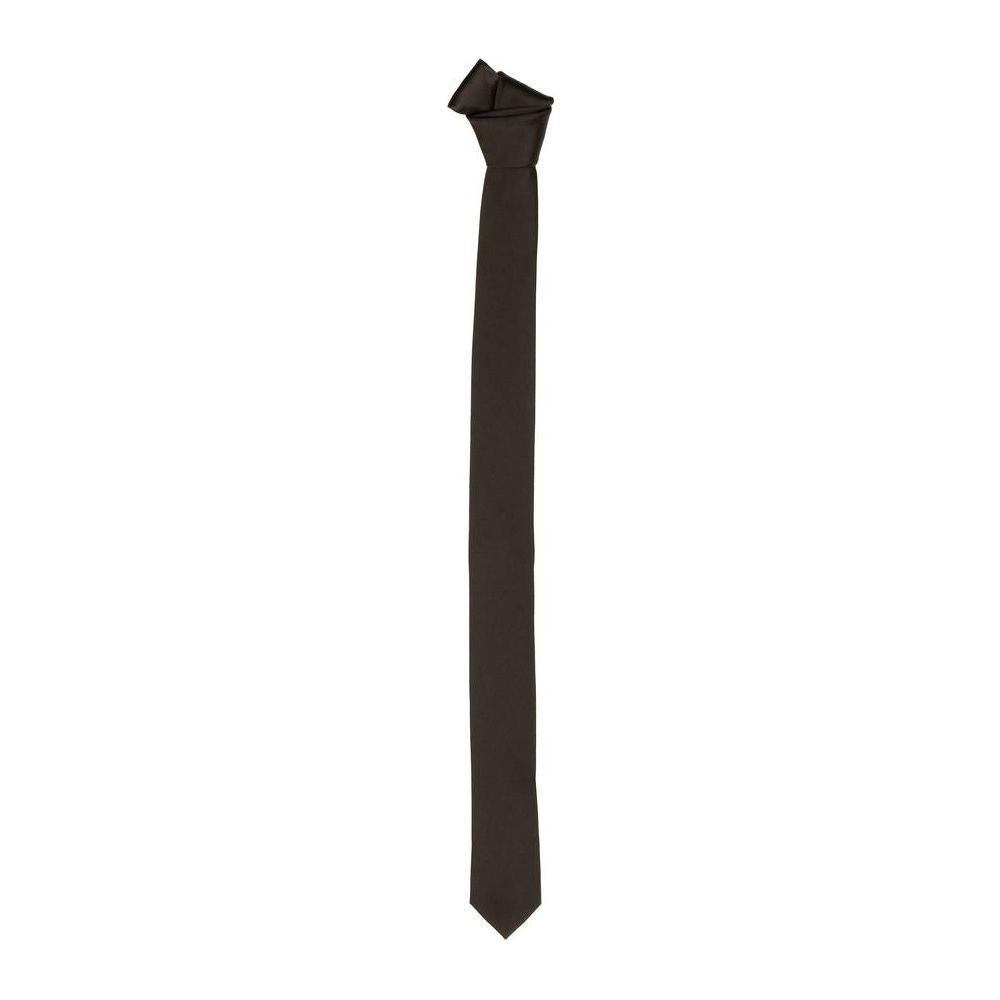 Emilio Romanelli Elegant Burgundy Silk Slim Tie - 40mm EMRO-4571