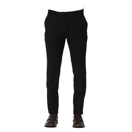 Trussardi Black Wool Men's Trouser TR-24078-IT44 | XS