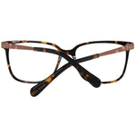 Ted Baker Brown Women Glasses Frame, full-rim square style, plastic material, brown color, lenses width 50mm, bridge 15mm, temples 140mm.