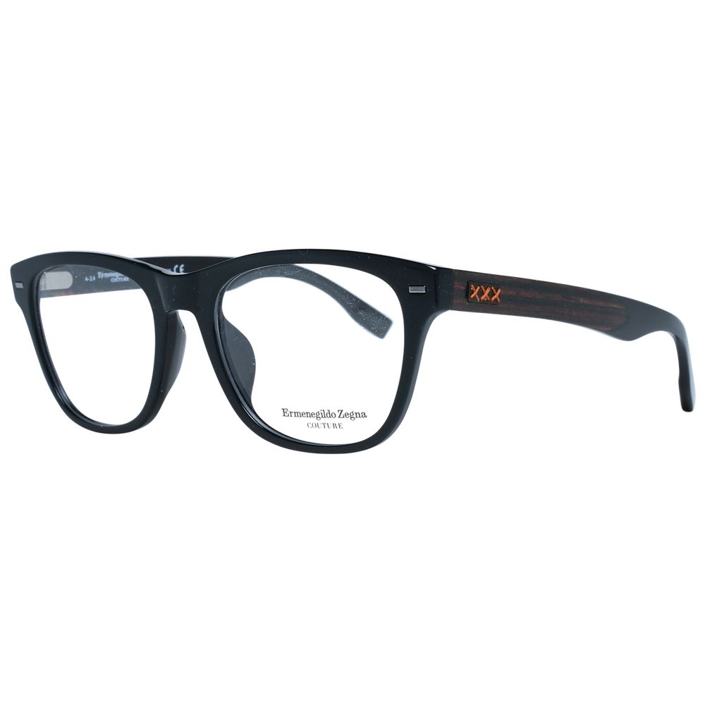 Ermenegildo Zegna Black Plastic Glasses (Frames)