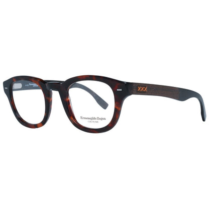 Ermenegildo Zegna Brown Plastic Glasses (Frames)