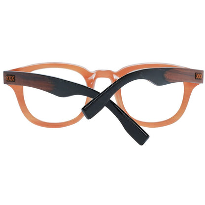Ermenegildo Zegna Brown Men Glasses Frame