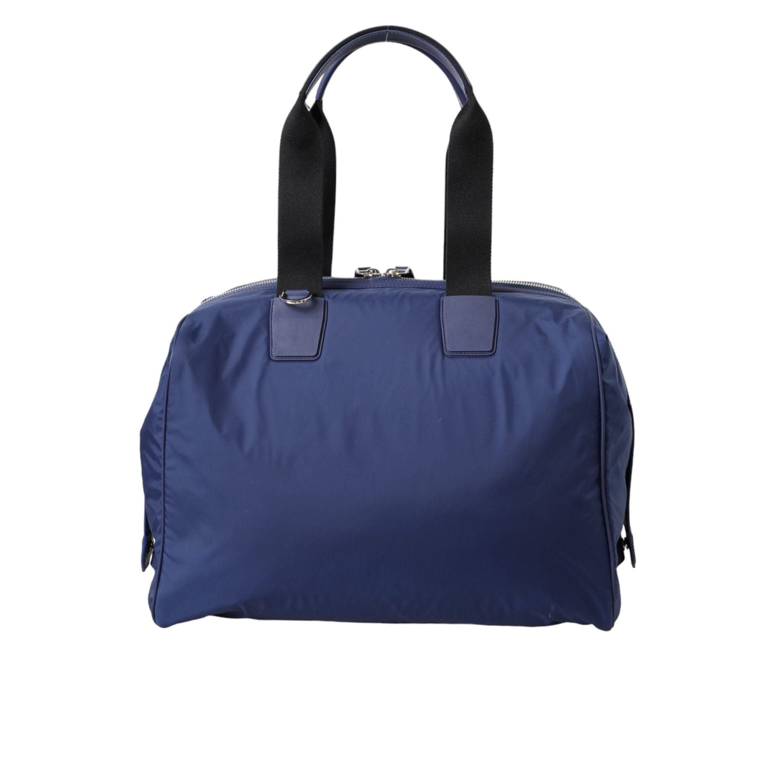 Front view with bag zipped and handles upright.