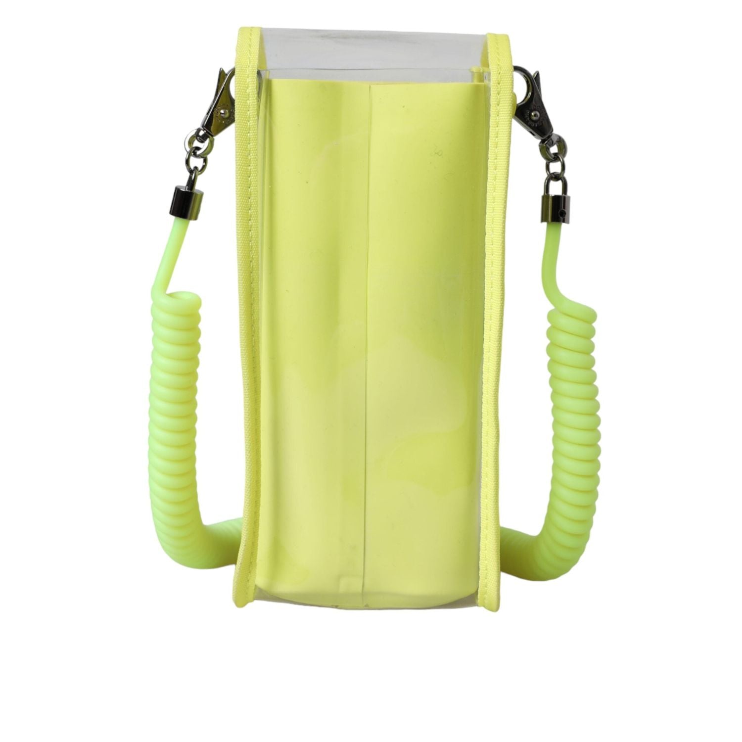 Front view with bag zipped and handles upright.