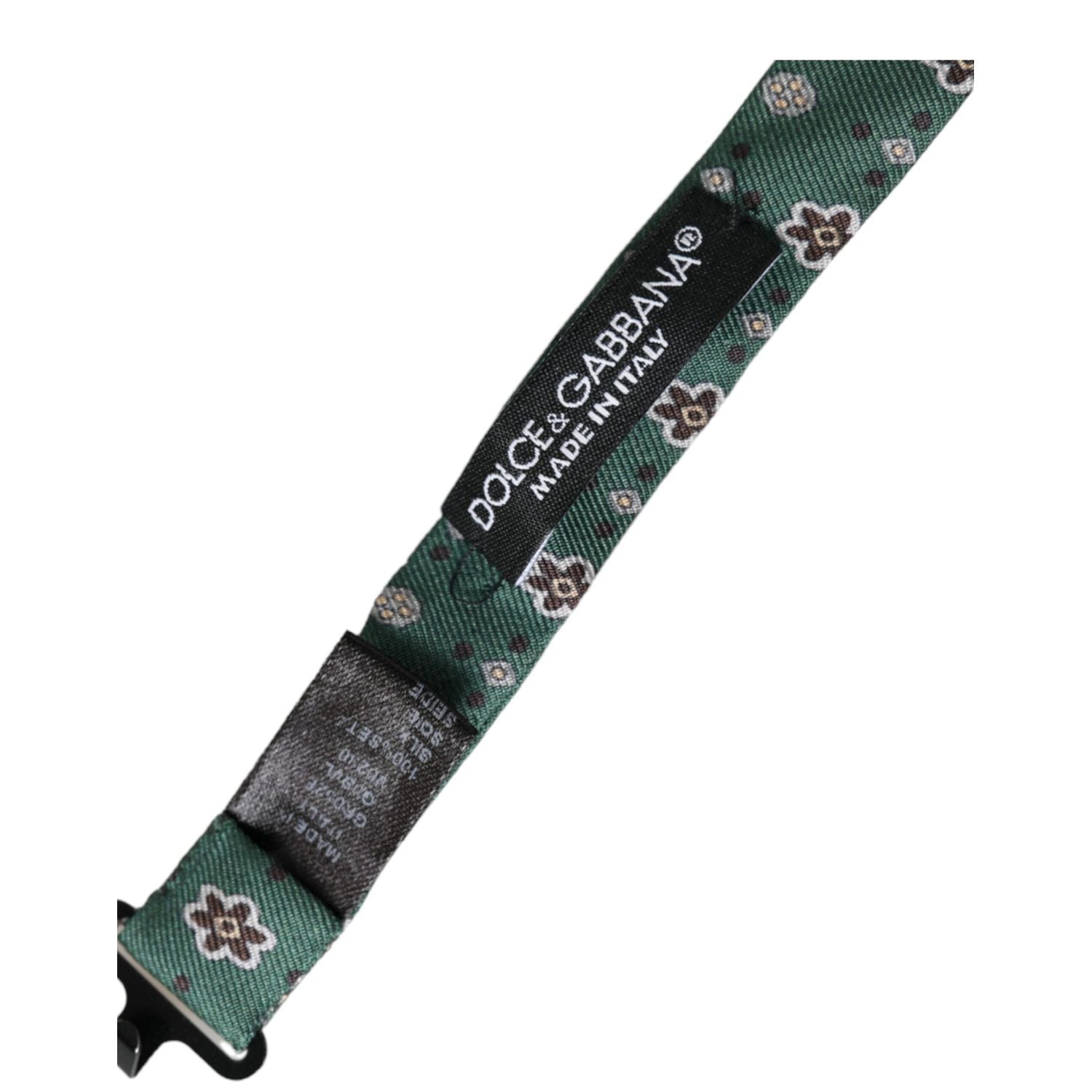 ربطة عنق قابلة للتعديل للرجال من دولتشي آند غابانا باللون الأخضر النعناعي