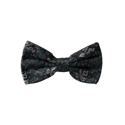 Dolce & Gabbana Multicolor Fantasy Floral Silk Adjustable Neck Men Bow Tie