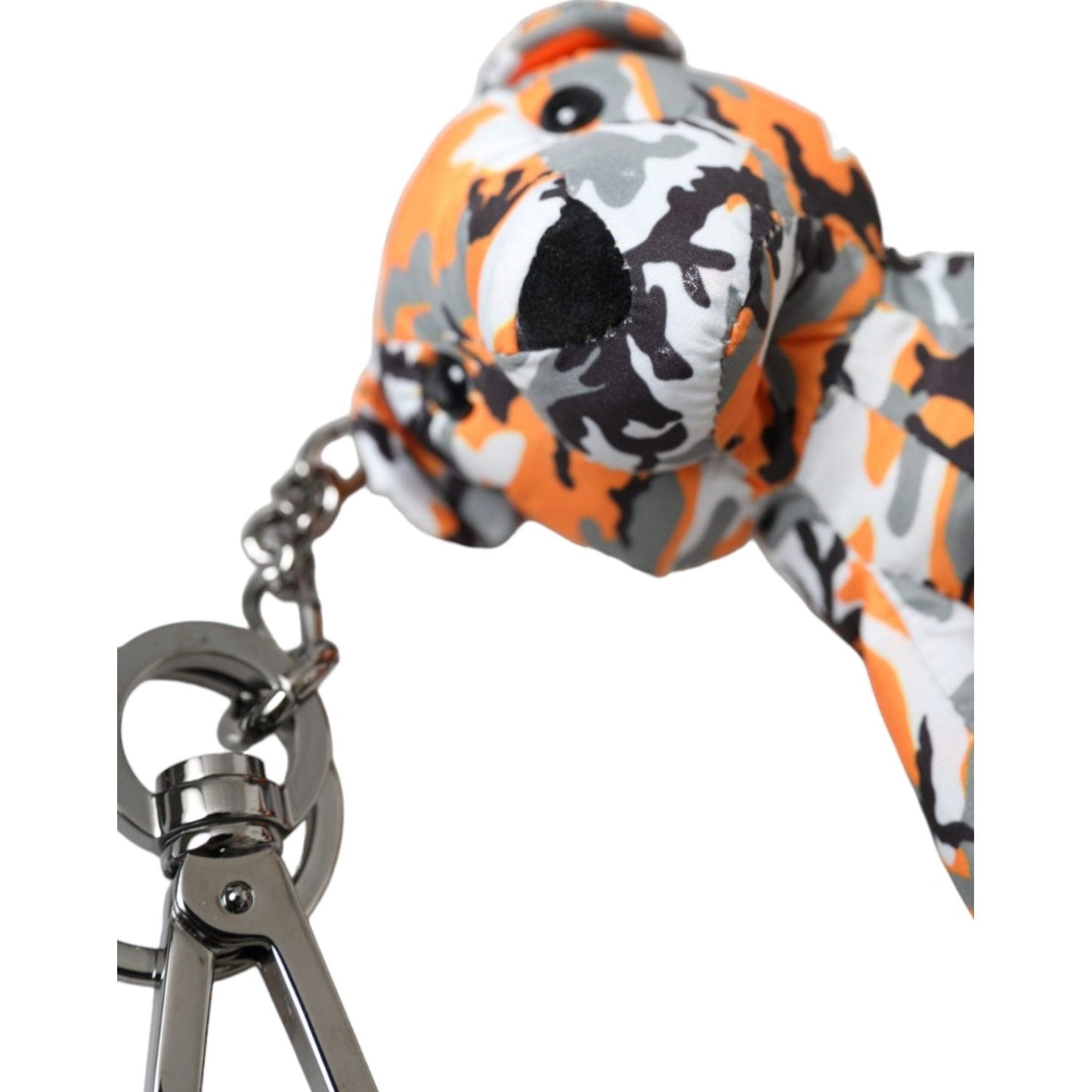 Dolce & Gabbana Multicolor Camouflage Animal Silhouette Keychain Keyring