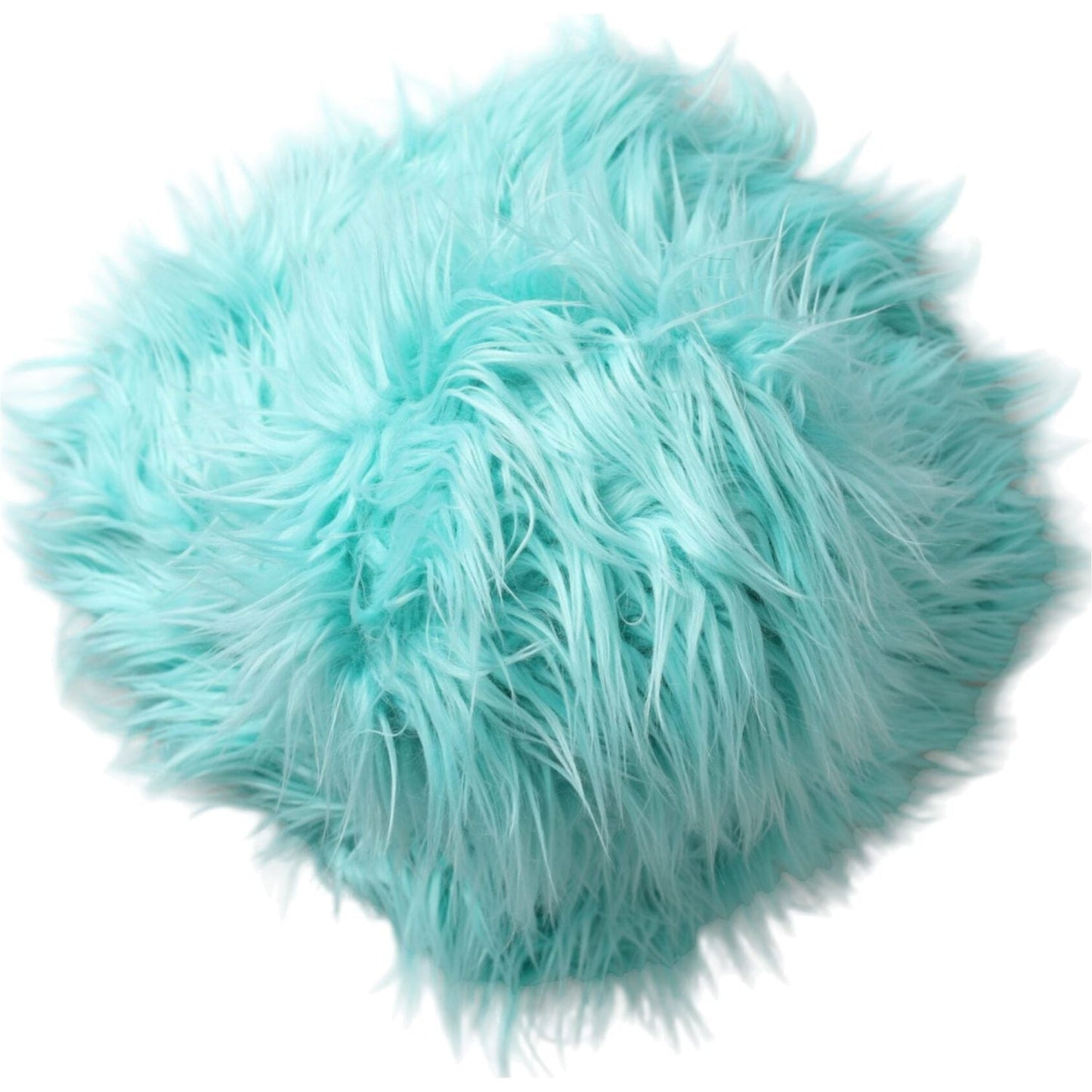 Dolce & Gabbana Mint Green Acrylic Fur Womens Bucket Hat