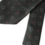 Dolce & Gabbana Dark Gray 100% Silk Fantasy Adjustable Men Tie KRA3303