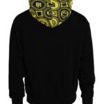 Dolce & Gabbana Black Logo Cotton Hooded Sweatshirt Sweater TSH86533-46