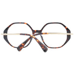 Max Mara Brown Women Glasses Frame, full-rim plastic, round style, 54-18-145 size, includes branded case.