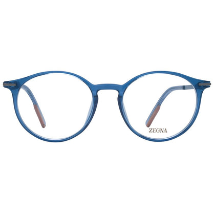 Ermenegildo Zegna Blue Men Glasses Frame