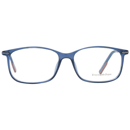 Ermenegildo Zegna Blue Men Glasses Frame