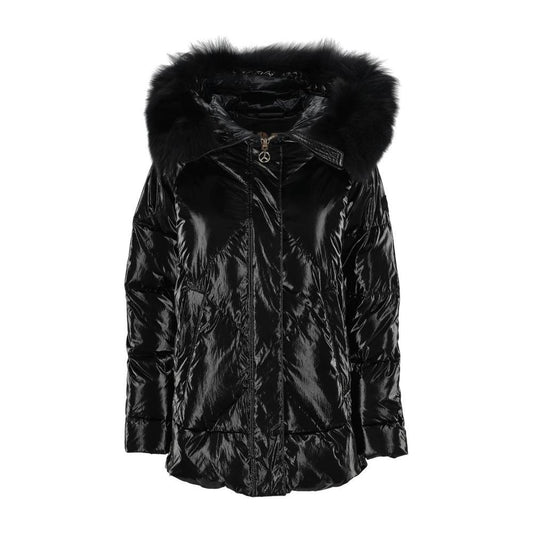 People Of Shibuya Black Polyester Jackets & Coat PE-13566-IT42|M