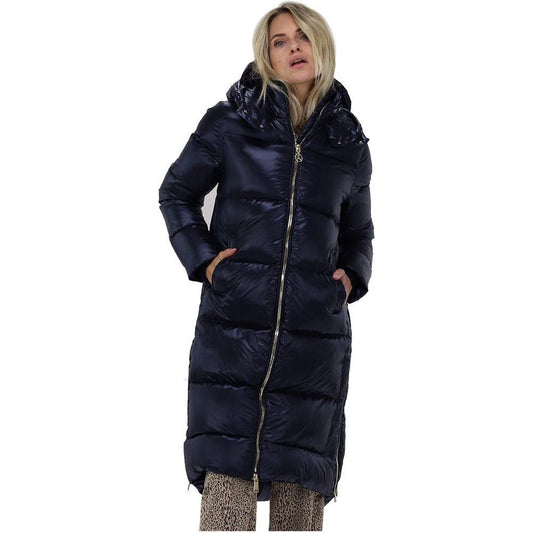People Of Shibuya Blue Polyester Jackets & Coat PE-13573-IT44|L