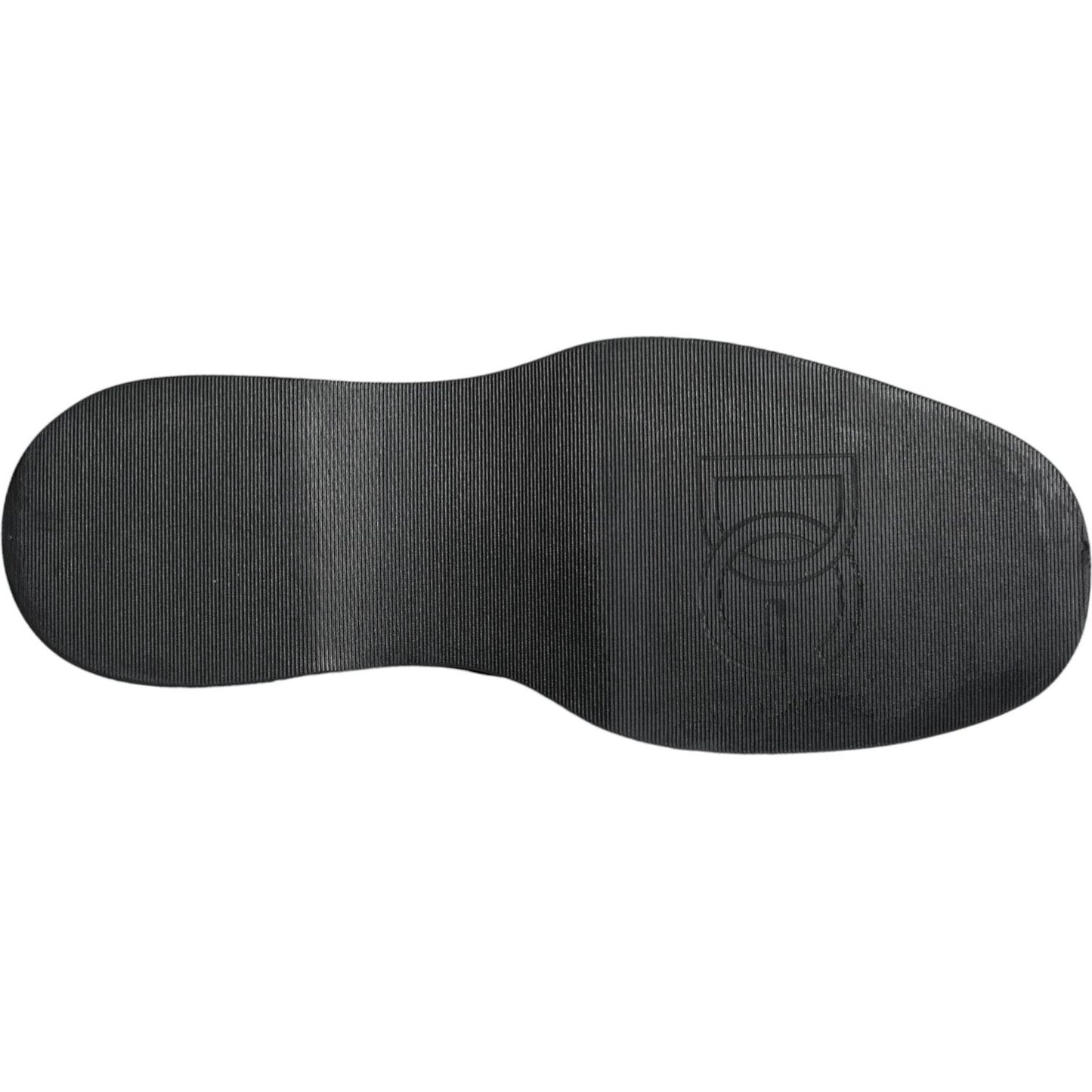 Dolce & Gabbana Black Calf Leather Derby Formal Dress Shoes