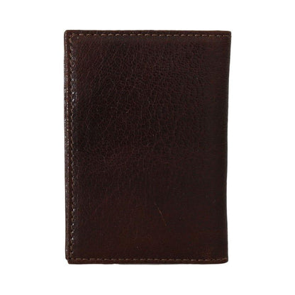 Billionaire Italian Couture Brown Leather Bifold Wallet Wallet