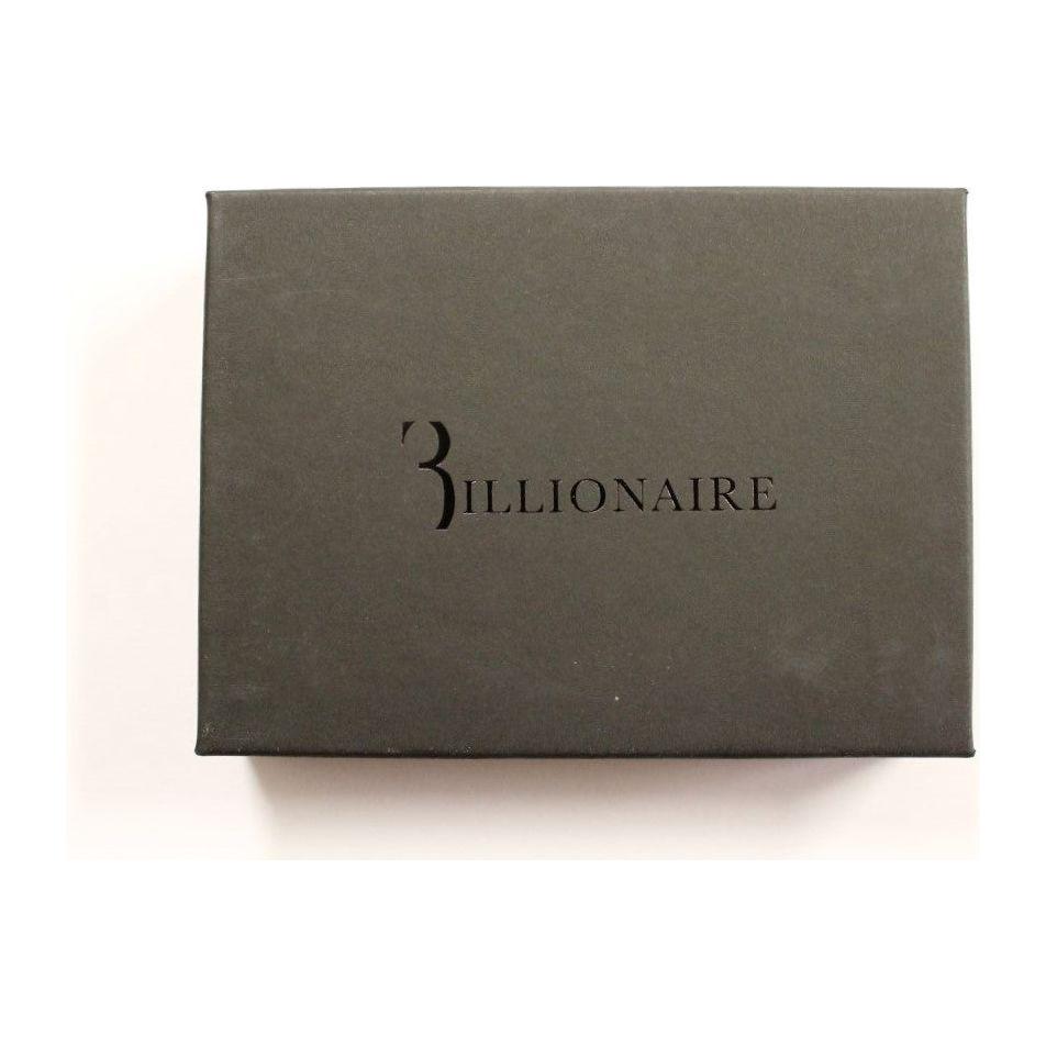 Billionaire Italian Couture Black Leather Cardholder Wallet VAS1445