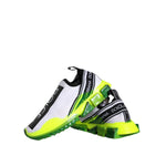Dolce & Gabbana White Yellow Slip On Sorrento Sneakers Shoes LA11541-40.5