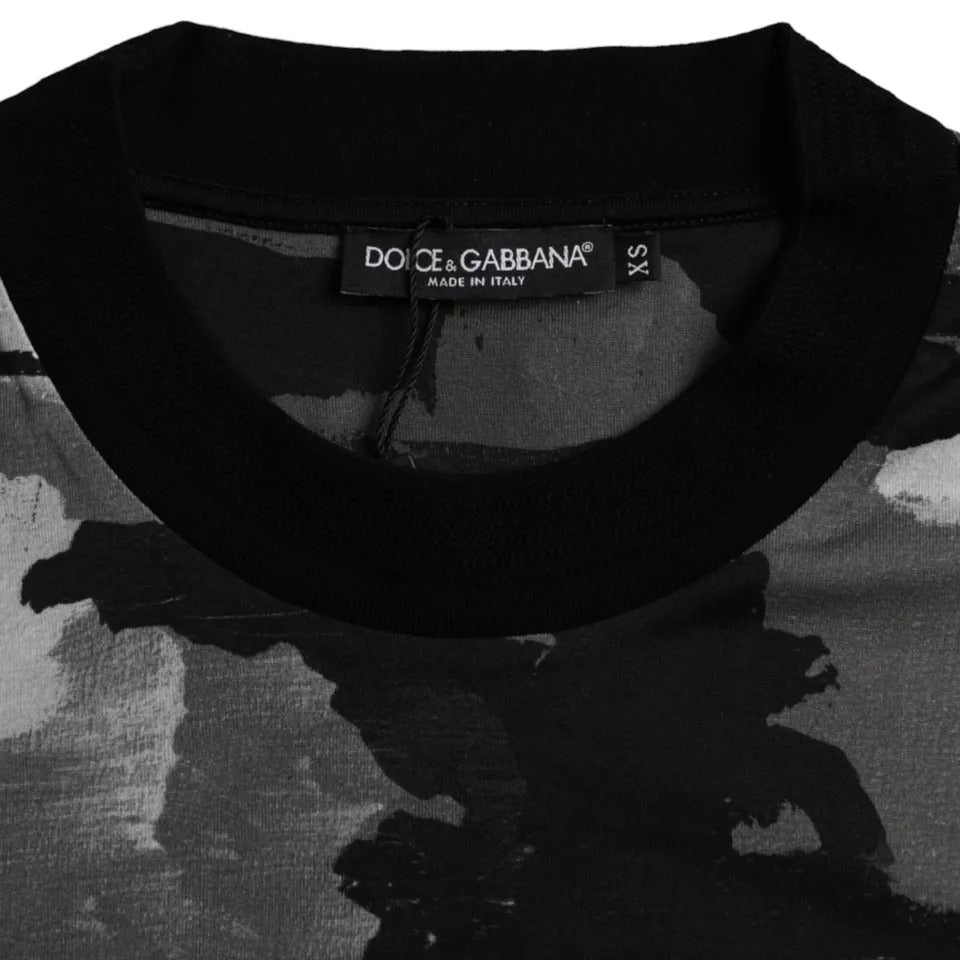 تي شيرت Dolce &amp; Gabbana متعدد الألوان من القطن بياقة دائرية