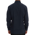 John Galliano Blue Casual Cotton Long Sleeve Shirt TSH1216-3